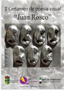 Cartel publicitario del II Certamen de poesía visual Juan Rosco