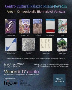 Cartel de los participantes de la exposición.